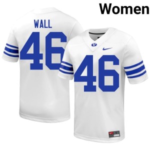 Kendal Wall White BYU Cougars Limited College Football Women #46 Jersey 376041-892