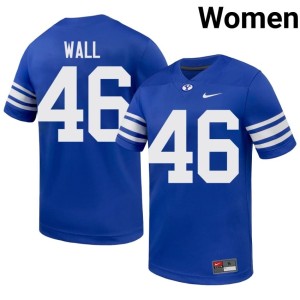 Kendal Wall Royal Women's #46 College Football Game BYU Cougars Jersey 468547-287
