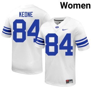 Kila Keone University Cougars White #84 Women's College Football Jerseys 553608-323