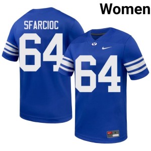 Kyle Sfarcioc Alumni College Football #64 Royal Cougs Womens Jerseys 825835-660