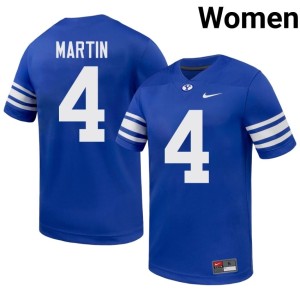 LJ Martin The Y #4 College Football Royal Women's 2026 Jersey 247384-321
