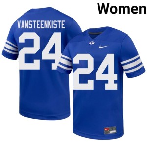 Payton VanSteenkiste Womens Royal Go Cougars Stitched #24 College Football Jerseys 897773-562