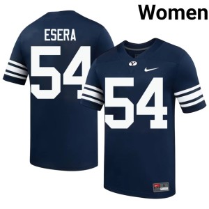 Siale Esera #54 Navy Player College Football Women BYU Jersey 351716-962