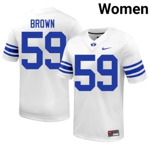 Siosefa Brown #59 White Women's The Y 2026 College Football Jersey 600736-193