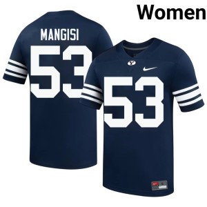 Strantz Mangisi Navy College Football Official #53 Cougars Women's Jerseys 148830-379