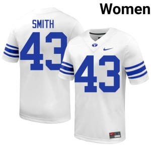 Ty Smith 2026-27 College Football Cougars White Women's #43 Jersey 778108-161