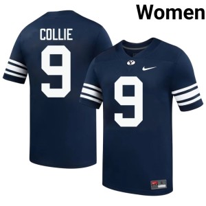 Austin Collie College Football Women #9 BYU Cougs Navy 2026-27 Jerseys 952604-299