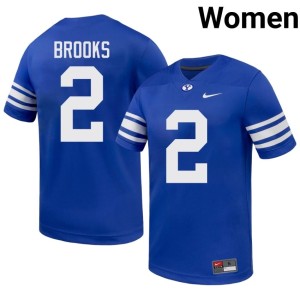 Chris Brooks #2 Women's Royal The Y College Football Official Jersey 649148-970