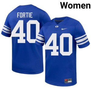 Eldon Fortie Womens Royal College Football 2026 Go Cougars #40 Jersey 468912-665