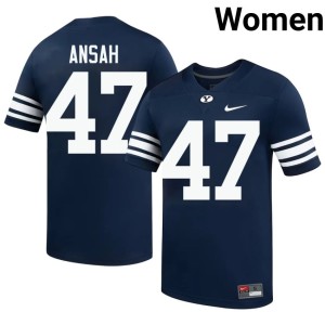Ezekiel Ansah #47 Go Cougars Navy Official College Football Womens Jersey 247900-706