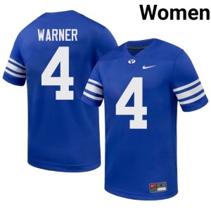 Fred Warner Royal BYU College Football NCAA #4 Women's Jersey 633132-861