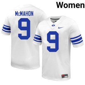 Jim McMahon College Football Women Alumni #9 White Cougs Jersey 515885-687