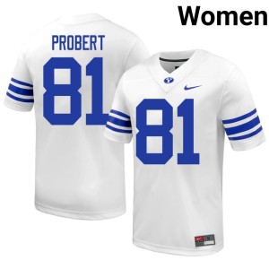 Marion Probert Women's Cougars White #81 College Football 2026 Jersey 952126-877