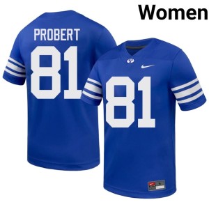 Marion Probert BYU Cougs #81 Royal Limited Women College Football Jersey 709890-771