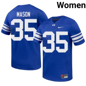 Matthew Mason Women's #35 2026 Royal The Y College Football Jersey 506902-939