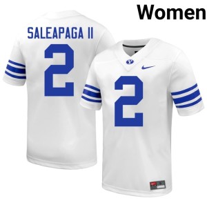 Roger Saleapaga II White #2 College Football Game The Y Womens Jersey 564106-491