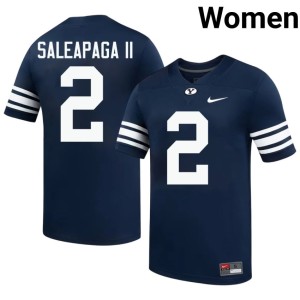 Roger Saleapaga II Navy College Football #2 Player Women Go Cougars Jerseys 507949-734