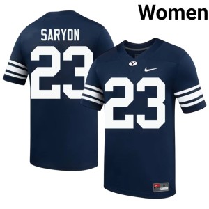 Terrance Saryon Women #23 College Football Navy Limited Cougars Jersey 620221-962