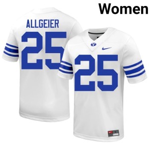 Tyler Allgeier Go Cougars Alumni White College Football #25 Womens Jerseys 652830-631