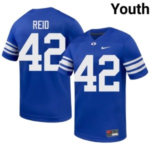Adney Reid College Football Replica Youth Royal BYU Cougs #42 Jerseys 148947-334