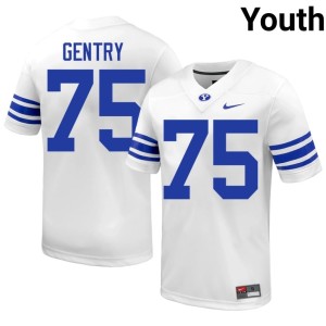 Andrew Gentry Limited #75 Youth White Cougars College Football Jerseys 287902-288