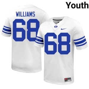 Andrew Williams Go Cougars White Youth College Football #68 Player Jersey 623238-100