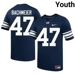 Bear Bachmeier #47 College Football Alumni Navy Brigham Young University Cougars Youth Jerseys 863255-873