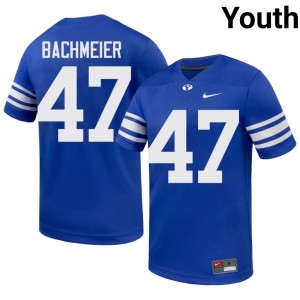 Bear Bachmeier Youth Royal BYU Cougs College Football #47 Limited Jerseys 994317-532