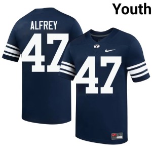 Berkley Alfrey Navy BYU Cougars Youth 2026-27 #47 College Football Jerseys 320711-275