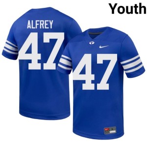 Berkley Alfrey Go Cougars #47 College Football 2026-27 Youth Royal Jerseys 843988-944
