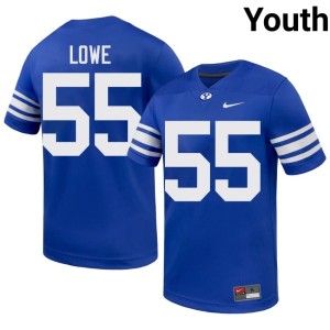 Blake Lowe Go Cougars Youth Royal #55 NCAA College Football Jerseys 792718-214