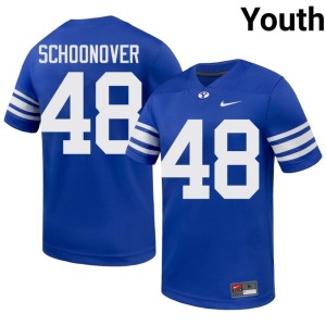 Bodie Schoonover Limited Youth Royal BYU Cougs #48 College Football Jersey 270670-340