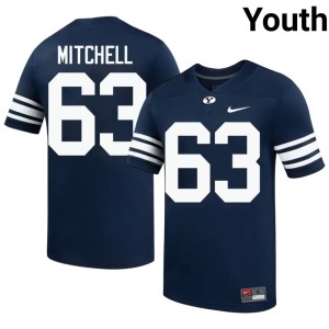 Bruce Mitchell The Y College Football #63 Alumni Navy Youth Jerseys 531221-315