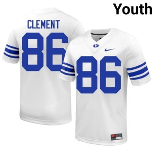Cole Clement College Football 2026 White Youth #86 Go Cougars Jerseys 206148-661