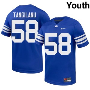 David Tangilanu 2026 BYU Cougars Royal #58 Youth College Football Jerseys 705661-184