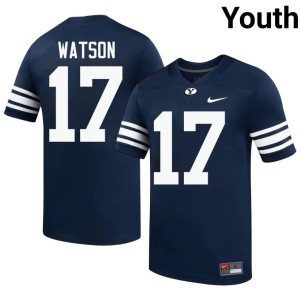 Enoch Watson Cougars Navy College Football Replica #17 Youth Jerseys 210836-777