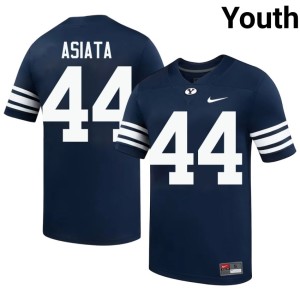 Ephraim Asiata Youth College Football Brigham Young University Cougars Player #44 Navy Jersey 839615-644