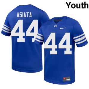 Ephraim Asiata College Football Royal #44 NCAA Brigham Young University Youth Jersey 193093-658