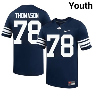 Ethan Thomason 2026-27 Youth Navy College Football #78 BYU Cougars Jersey 153530-425
