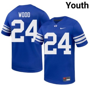Ethan Wood BYU College Football Youth 2026-27 Royal #24 Jersey 281461-397