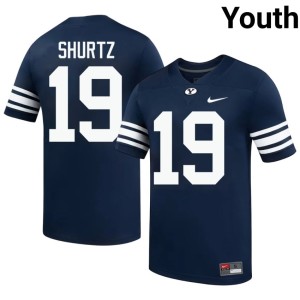 Fuller Shurtz 2026 Youth College Football #19 Navy Go Cougars Jerseys 226481-466