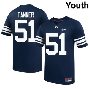 Gage Tanner Navy #51 Youth College Football Embroidery BYU Cougs Jerseys 485338-540
