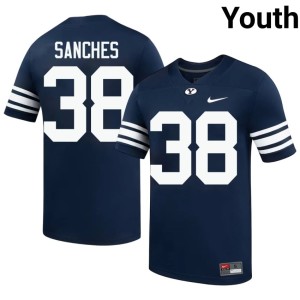 Ian Sanches Navy College Football Youth #38 High School BYU Cougars Jersey 559128-220