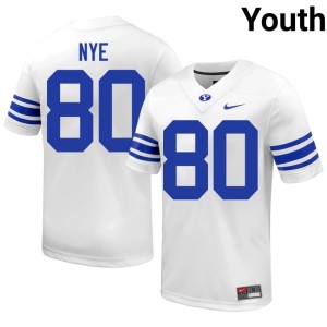 Jacob Nye White #80 Youth 2026 Go Cougars College Football Jersey 640259-925