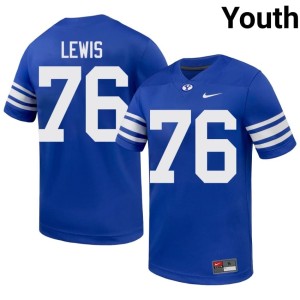Jeff Lewis #76 Youth The Y Royal College Football Limited Jersey 936016-633