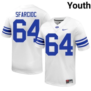 Kyle Sfarcioc Youth #64 2026 White BYU College Football Jerseys 938378-622