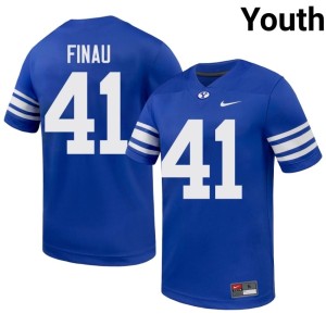Lucky Finau The Y #41 Youth College Football High School Royal Jerseys 174929-737