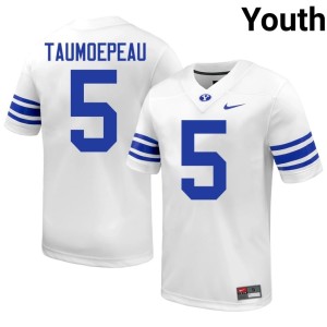 Nusi Taumoepeau Youth White Go Cougars Alumni College Football #5 Jersey 284910-566