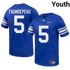 Nusi Taumoepeau BYU #5 Youth College Football Alumni Royal Jersey 349871-688