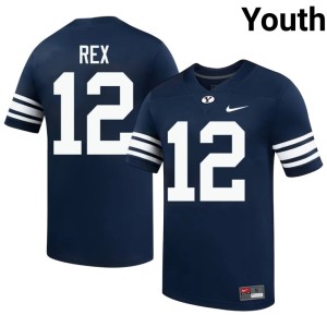 Preston Rex Youth 2026 Cougs Navy College Football #12 Jersey 668116-621